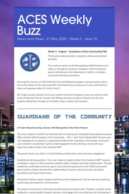 ACES Weekly Buzz