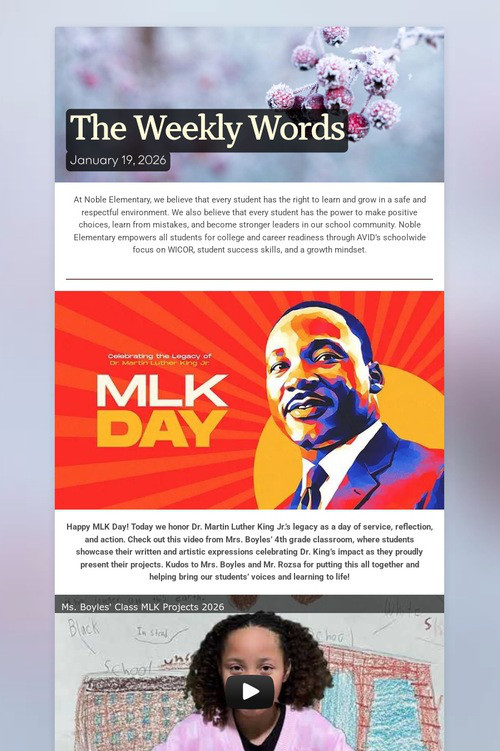 The Weekly Words