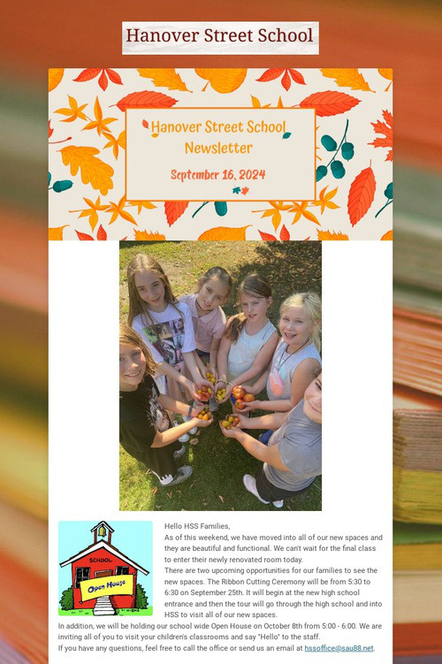 Hanover Street School Newsletter