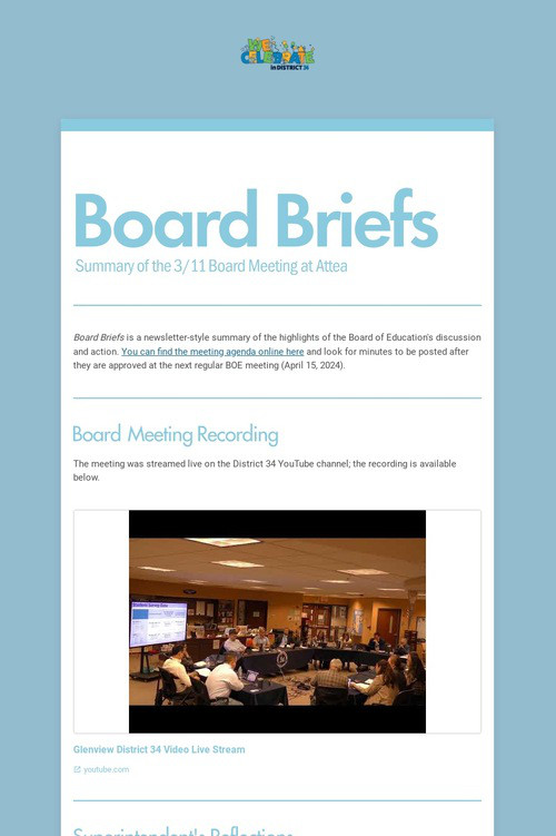 Board Briefs