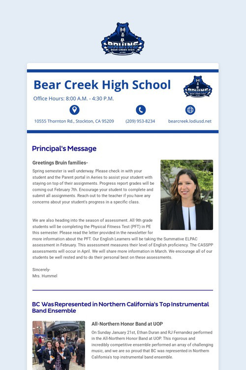 01/28/2024 BCHS Weekly Newsletter