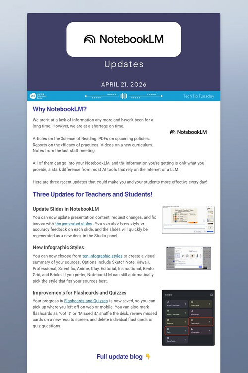 NotebookLM Updates