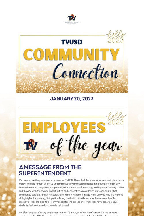 TVUSD COMMUNITY CONNECTION