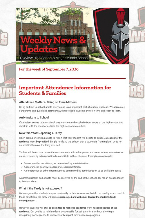 Weekly News & Updates