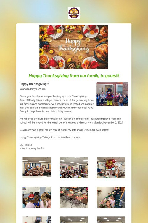 Happy Thanksgiving!!!