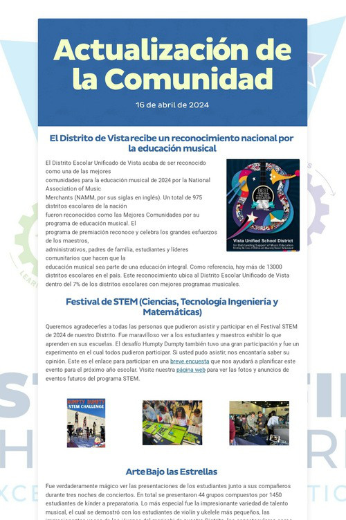 Actualización de la Comunidad