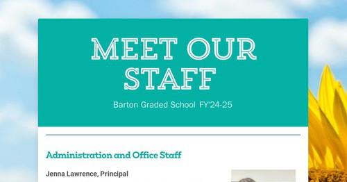 Meet our Staff
