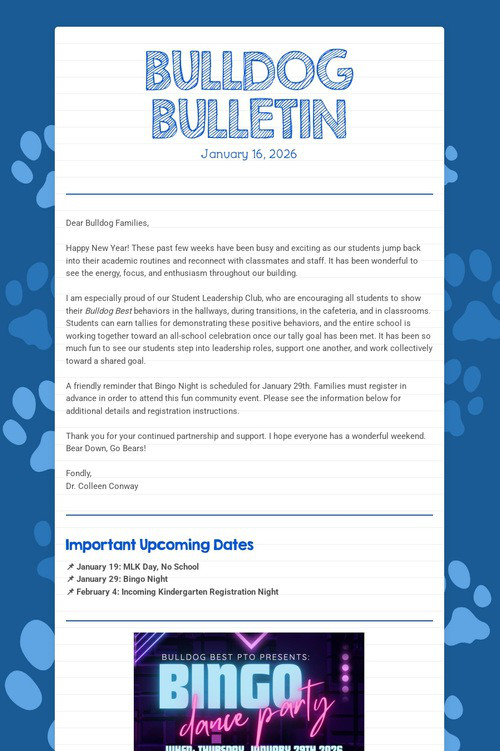 BULLDOG BULLETIN