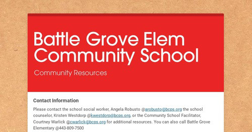 Battle Grove Elem Community School