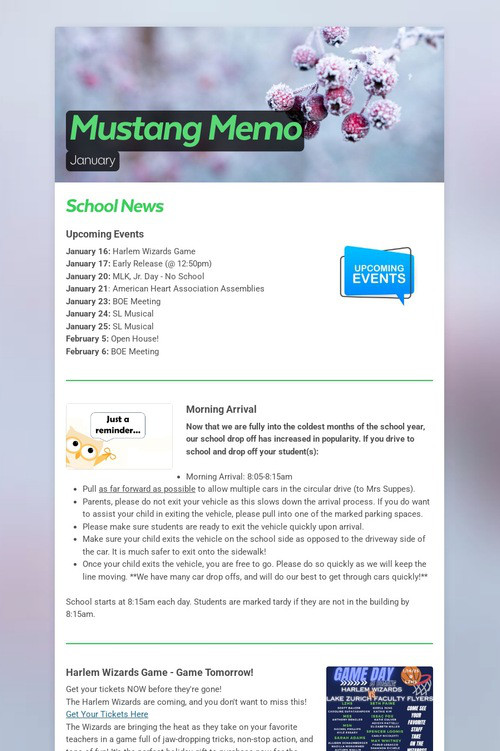 Mustang Memo