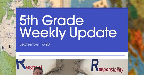 5th Grade Weekly Update