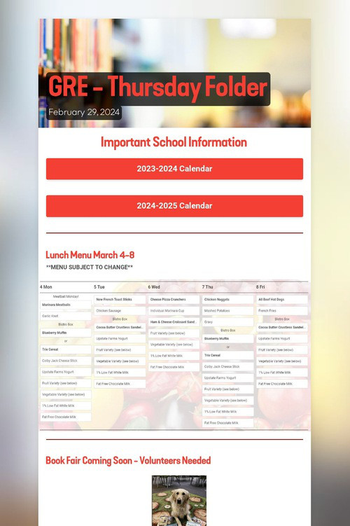 GRE - Thursday Folder