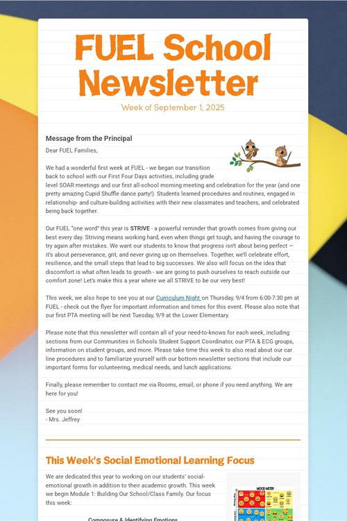 FUEL School Newsletter