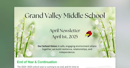 GVMS Newsletter May 2025
