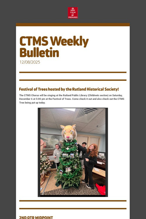 CTMS Weekly Bulletin