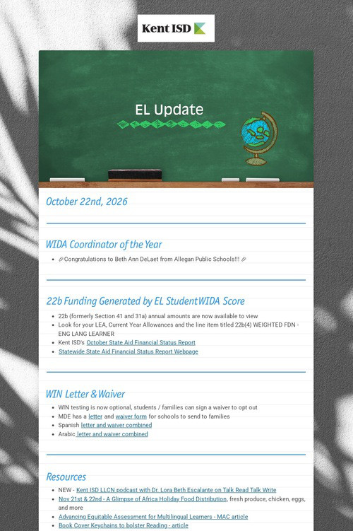 EL Update