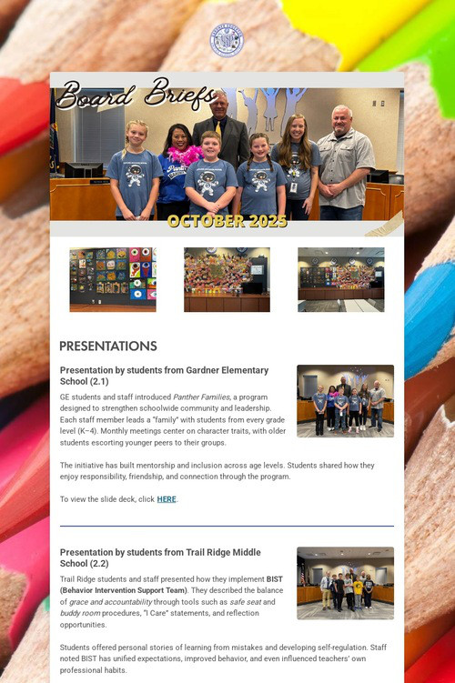 USD 231 Board Briefs