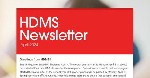 HDMS Newsletter