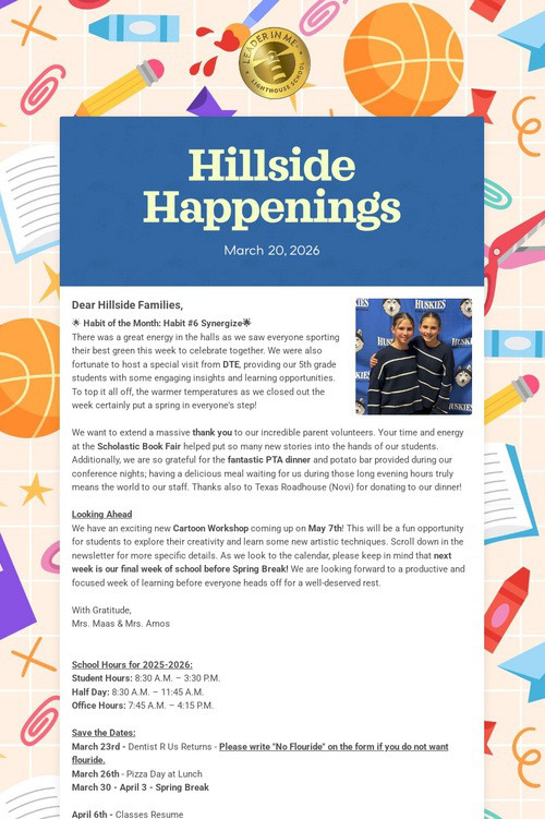 Hillside Happenings