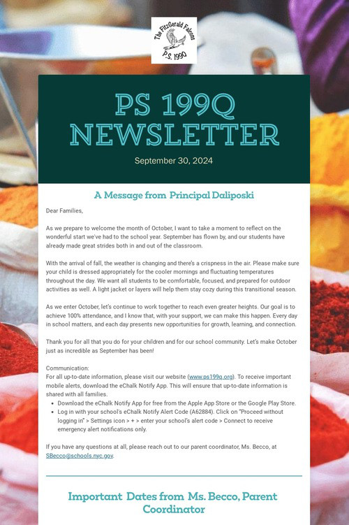 PS 199Q Newsletter