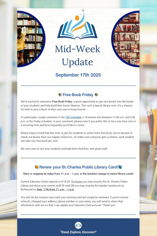 Mid-Week Update!