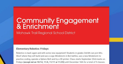 Community Engagement & Enrichment