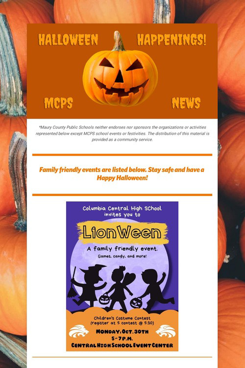 Halloween Happenings
