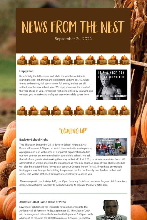 News from the Nest