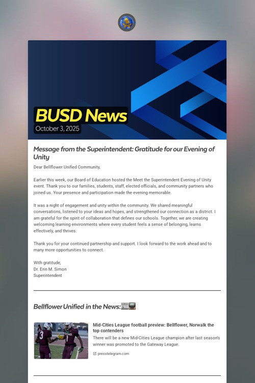 BUSD News