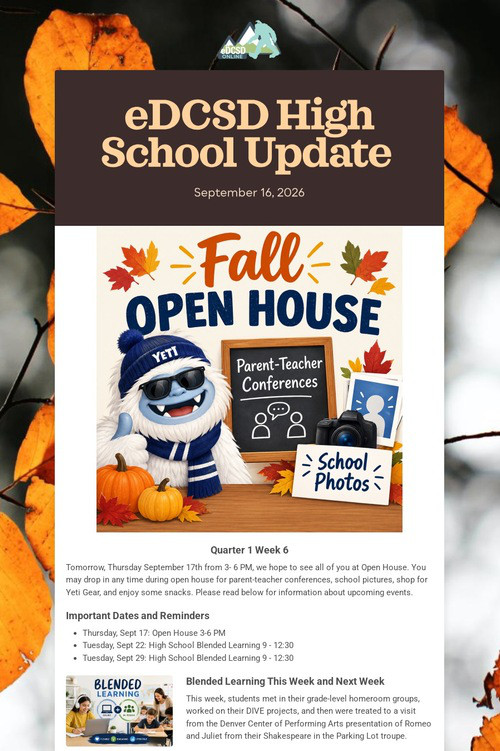 eDCSD High School Update
