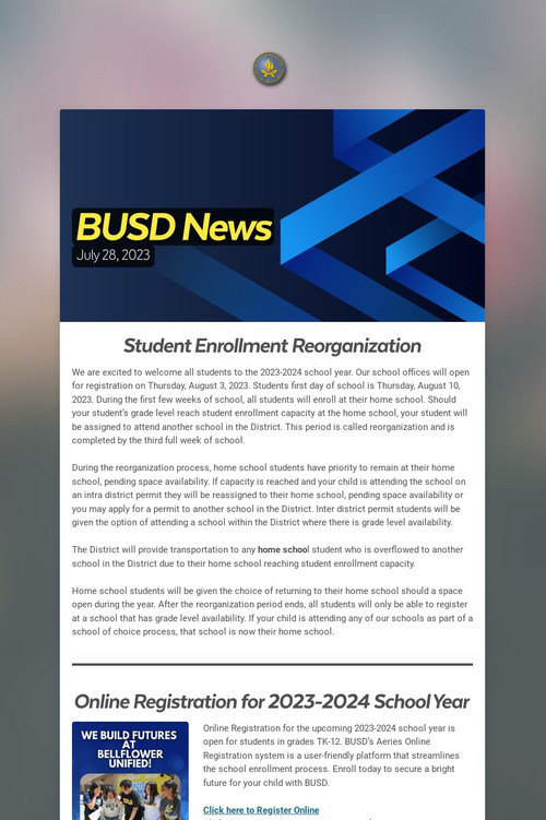 BUSD News