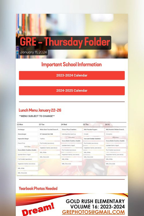 GRE - Thursday Folder