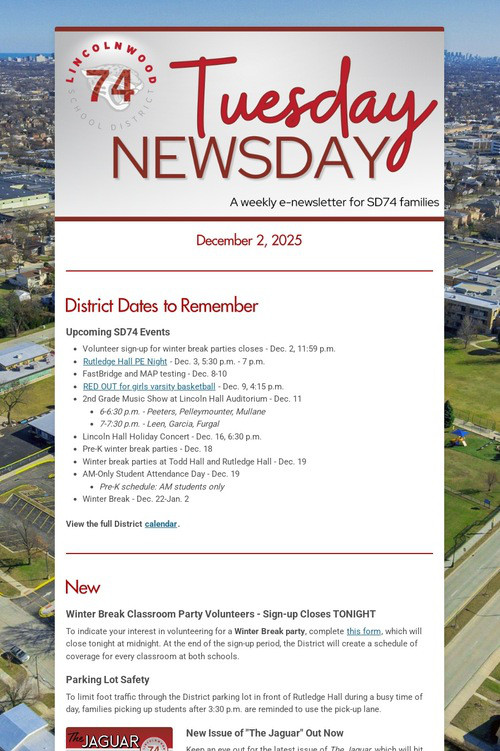 Tuesday Newsday
