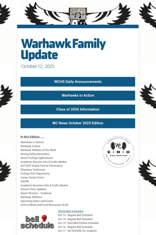 Warhawk Family Update