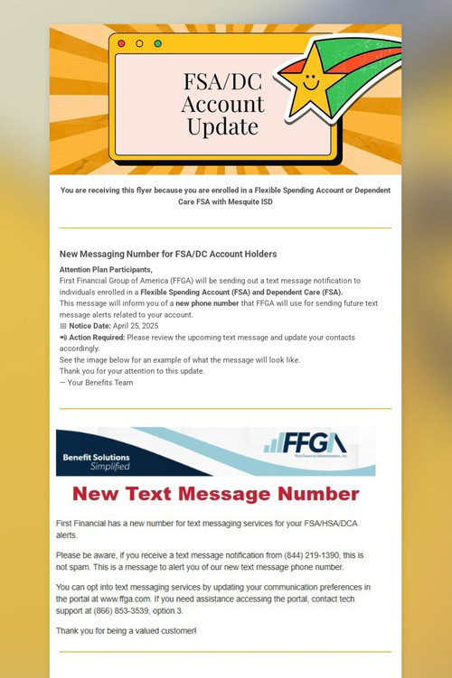 FSA Account Update