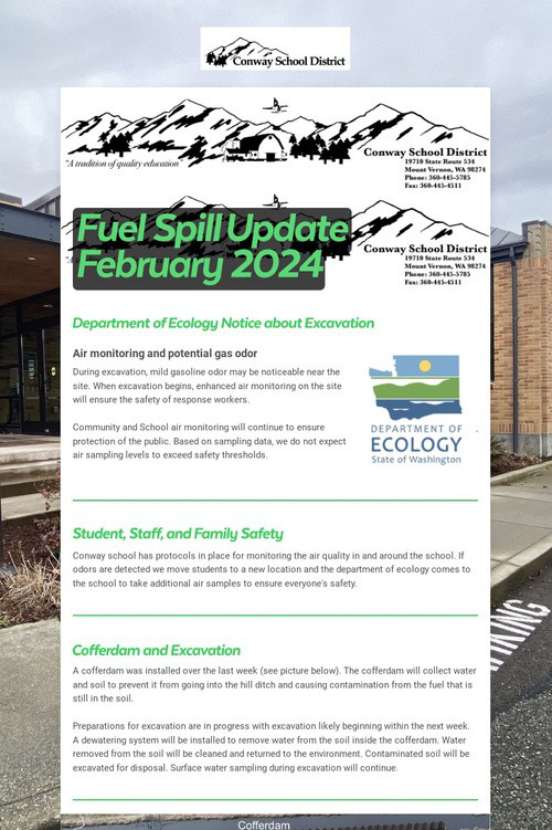 Fuel Spill Update February 2024