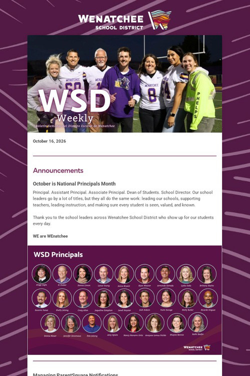 WSD Weekly