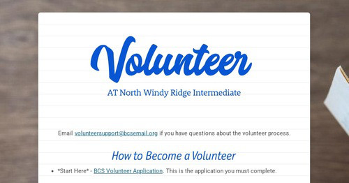 Volunteer
