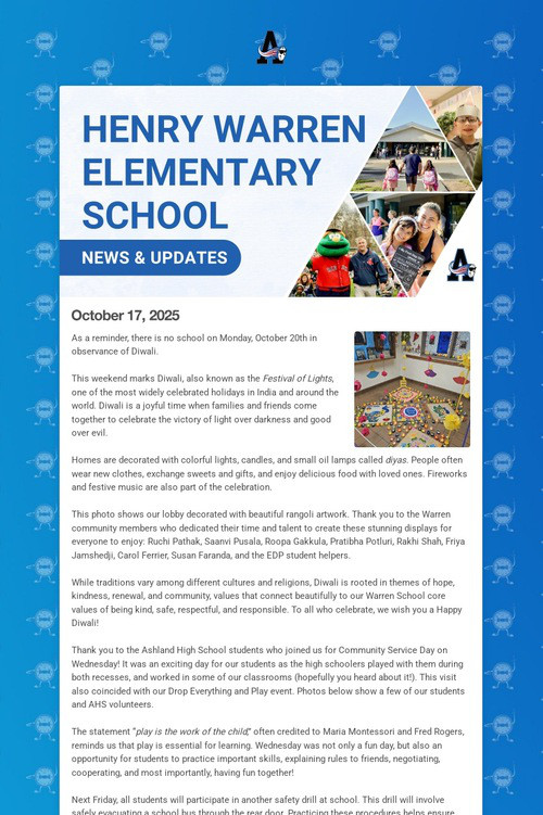 Warren School Weekly Update