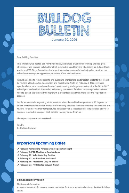BULLDOG BULLETIN