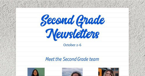 Second Grade Newsletters