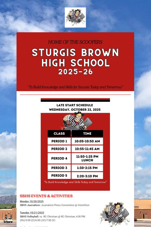 STURGIS BROWN HIGH SCHOOL