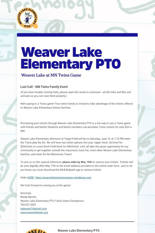 Weaver Lake Elementary PTO