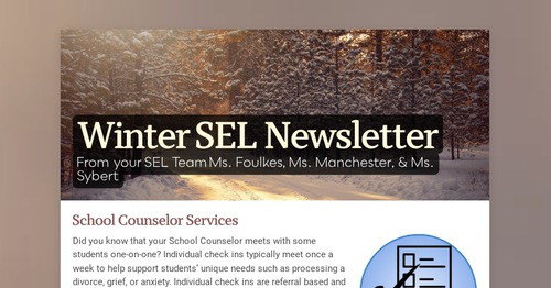Winter SEL Newsletter