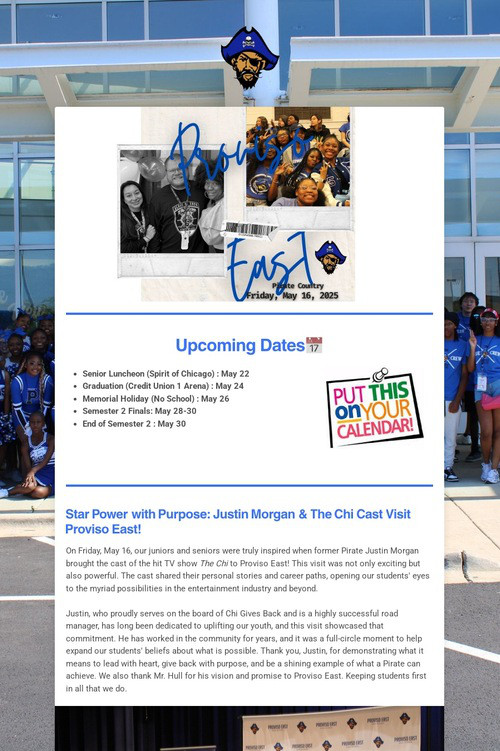 Proviso East Newsletter