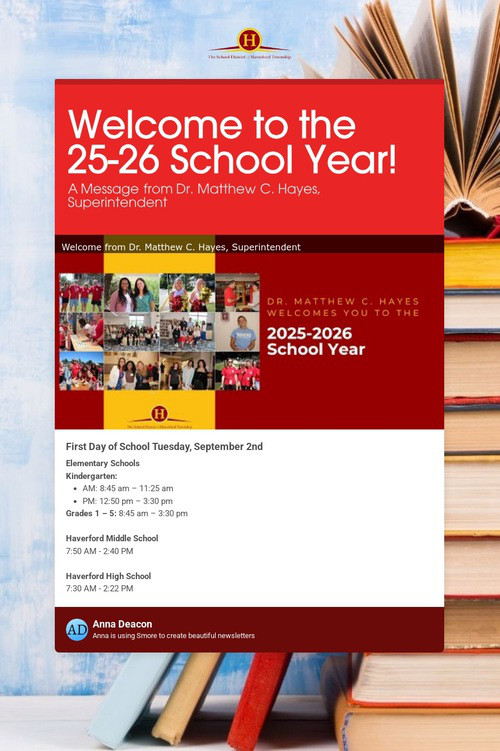 Welcome to the 25-26 School Year!