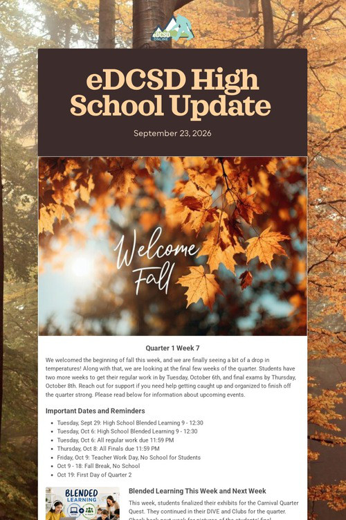 eDCSD High School Update