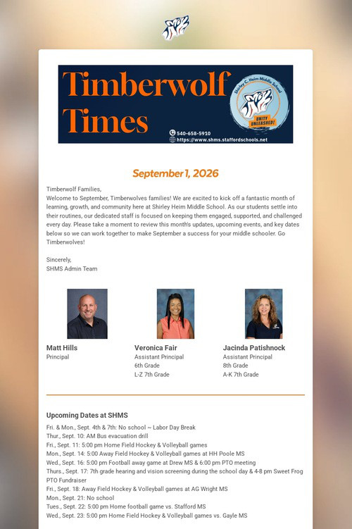 Timberwolf Times