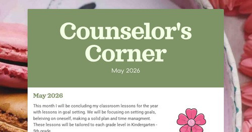 Counselor's Corner