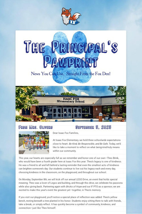 The Principal's Pawprint